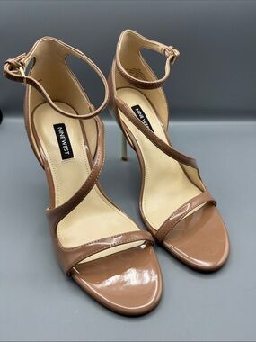 Nine West Women's Shimmy Asymmetrical High Stiletto Sandals